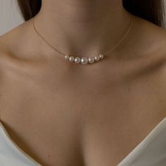 18K Pearl Choker Necklace – POPPY FINCH U.S. Kalung Manik-manik, قلادات متدلية, Pola Gelang, Gelang Manik, Pearl Jewelry Necklace, Pearl Choker Necklace, Bridesmaid Necklace, Pearl Choker, Girly Jewelry