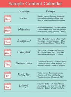 Content Weekly Calendar, Social Media Monthly Content Calendar, Social Media Content Calendar 2023, Weekly Social Media Post Ideas, 2024 Content Calendar, Author Social Media Content, Content Buckets For Social Media, Facebook Content Calendar, Monthly Social Media Planner