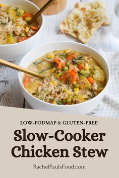 Low Fodmap Crockpot Chicken, Low Fodmap Slow Cooker Chicken, Low Fodmap Chicken Stew, Low Fodmap Stew, Crockpot Low Fodmap Recipes, Low Fodmap Chicken Soup, Low Fodmap Gluten Free Recipes, Low Fodmap Crockpot, Low Fodmap Crockpot Recipes