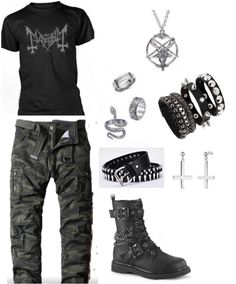 Metal Heads Outfits, Goth Jacket Men, Summer Goth Outfits Men, Metal Head Clothes, Metal Outfit Men, Punk Rock Outfits Men, Metalcore Outfit