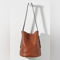 Anthropologie Georgia Colorblocked Bucket Bag Decent Sized Bucket Bag Sold Out Light Wear Brown Bucket Bag, Bucket Tote Bag, Anthropologie Bags, Bucket Tote, Leather Goods, Womens Tote Bags, Bucket Bag, Black And Brown, Georgia