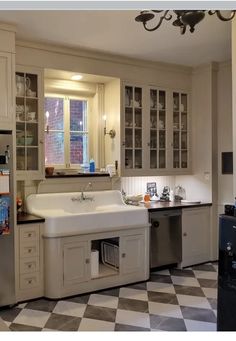 the kitchen is clean and ready for us to use in its new owner's home