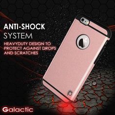 an iphone case with the text anti - shock system