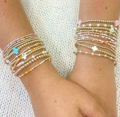 Aesthetic Bracelets, Armband Diy, Beaded Jewelry Designs, Summer Bracelets