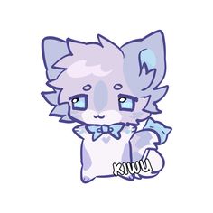 a drawing of a cat with the word kitty on it's chest and eyes