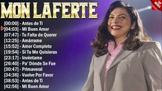 a woman standing in front of a purple background with the words mon lafete on it