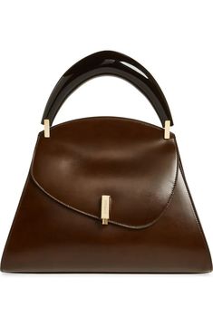 FERRAGAMO Prism Leather Top-Handle Bag | Nordstrom 1 Color Palette, Classy Purses, Rich Girls, Ferragamo Bag, Sequin Dresses, Handbag Handles, Closet Organizer, Handbag Heaven