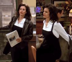 Monica Geller Silver Dress, Monica Iconic Outfits, Monica Green Outfits, 90s Monica Geller Outfits, Monica Geller 90s Outfits, Monica Geller Winter Outfits, Monica Geller's Outfits, Monica Geller Makeup Tutorial