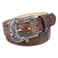 Indigo Supply Co. Women's Western Arabesque Belt with Engraved Buckle, 44 in. L x 1.5 in. W, 13ID120001-200 Western Womens Belts, Western Belts For Women, Equestrian Belt, Cowgirl Belt Buckles, Belt Buckle Jewelry, Cowgirl Belt, Equestrian Belts, Cowgirl Belts, Wishlist 2023