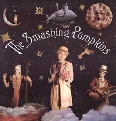 the smashing pumpkins album cover with an image of three men standing in front of them