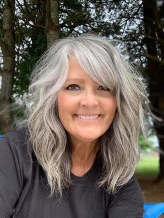 Natural Gray Hair, Blending Gray Hair, Long Gray Hair, Best Hairstyle, Gray Hair, Great Hair