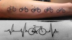 Tattoo Across Chest, Cycling Tatoo, Cycling Tattoo Bicycles, Best Bicycles, State Tattoos, Tattoos For Men And Women