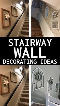 stairway wall decorating ideas that are easy to do with the stairs in your home