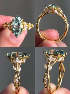 خواتم خطوبة, Cute Engagement Rings, Future Engagement Rings, Pola Gelang, Dream Engagement, Dream Engagement Rings, Schmuck Design, Cute Rings, Fantasy Jewelry