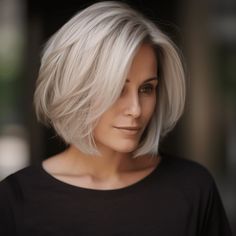 Why the Bouncy Bob Is Making a Comeback: See 28 Fabulous Examples Short Hair Over 40, Haircuts To Add Volume, Bouncy Bob, Bob Haircut For Fine Hair, Bob Hairstyles For Fine Hair