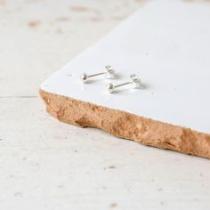 Recycled Earrings, Recycled Silver, Recycled Metal, Recycled Sterling Silver, Small Batch, Small Batches, Silver Studs, Zero Waste, Cool Designs