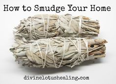 two bundles of white sage sitting next to each other on top of a white surface