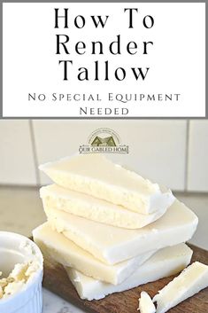 how to render talow no special equipment needed for making homemade soaps and lotions