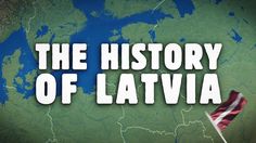 the history of lativia with an american flag flying in front of a map