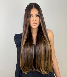 Super Long Hair, Hair Inspiration Long, Bridal Jewelry Sets Brides, Gorgeous Hair Color, Brunette Balayage Hair, Balayage Brunette, Copper Hair, Gorgeous Hair