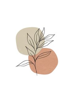 Minimalist Plant Art, Soyut Sanat Tabloları, Leaf Drawing, Tapeta Pro Iphone, Plant Drawing, Abstract Line Art, Outline Art