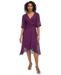 in stock Curvy Girl Fashion, Flare Dress, Chiffon Midi Dress, Mob Dresses, Flowing Skirt, Purple Dress, Fit Flare Dress, Curvy Girl, Fit & Flare