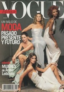 three beautiful women sitting on the cover of a magazine