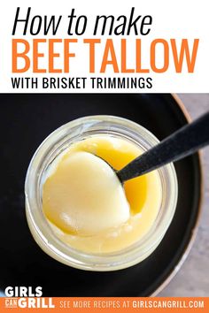 an image of how to make beef tallow with brisket trimmings