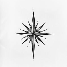 North Star Tattoo Design Kit North Star Constellation Tattoo, Compass Star Tattoo, 4 Star Tattoo, North Star Tattoo Design, North Star Tattoo, North Star Design, North Star Tattoos, Star Constellation Tattoo, Hard Tattoos