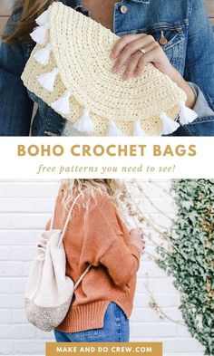 the boho crochet bag free pattern you need to see
