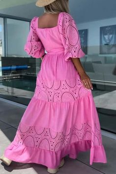 Loose Clothing, Cut Clothes, Princess Sleeves, Line Dresses, Two Piece Jumpsuit, Elegant Pattern, Maxi Dress Cocktail, Woman Weaving, Sleeves Clothing