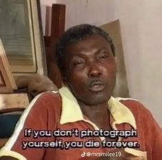 a woman sitting in front of a computer monitor with the caption if you don't photograph your self, you die forever