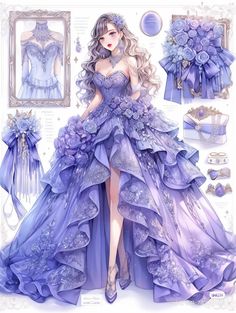 Fashion Illustration Dresses, Prom Dress Inspiration, Fantasy Gowns
