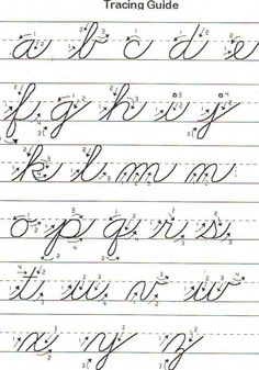 the upper and lowercase letters are lined up with cursive writing practice sheets