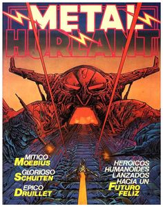 the cover to metal hurravel magazine