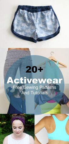 20+ Free Sewing patterns for Athletic Wear: Learn how to make easy Athletic wear, workout outfits for your daily routine. Ready to check this free patterns? Workout Outfits, Diy Vetement, Ropa Diy, Leftover Fabric, Sewing Skills, Sewing Projects For Beginners, Love Sewing