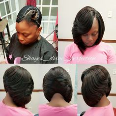 PRONTO QUICK WEAVE LAYERED BOB ARLINGTON TX  FOR PRICES AND AVAILABILITY CLICK LINK:  http://shayesdvineperfection.com        (click "Book Me", create a profile then you'll be able to see prices,  services and availability.) Weave Bob Hairstyles, 27 Piece Hairstyles, Quick Weave Styles, Bob Weave, Black Bob Hairstyles, Sew In Hairstyles