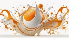 Splash of milk or yogurt on a white background. Generative Ai, royalty free stock photo Food Illustration, Yogurt, Stock Illustration, White Background