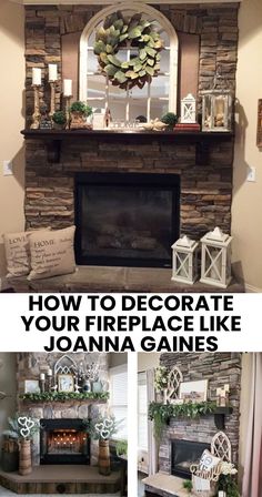 how to decorate your fireplace like joanna gains