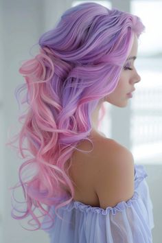 Blue And Purple Hair, Fox Hair Dye, Hair Styles Long Hair, Hair Styles Long, Hair Color Options