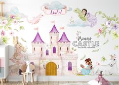 the princess castle wall decals are perfect for any child's room