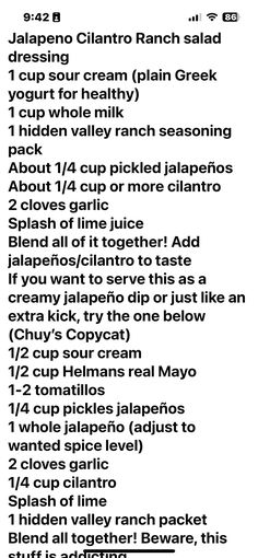 Jalepeno Ranch Dressing, Jalepeno Dressing, Jalepeno Ranch Dip, Green Ranch Dressing, Cilantro Ranch Dressing Recipe, Mexican Ranch Dressing, Jalepeno Ranch, Mexican Salad Dressings, Cilantro Lime Ranch Dressing