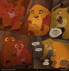 the lion and the mouse comic strip