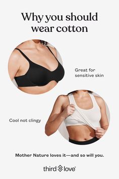 From breathability to softness, make the swap to organic cotton for ultimate comfort. The Swap, Cotton Bras, The Environment, Your Skin, Organic Cotton, Skin, Quick Saves