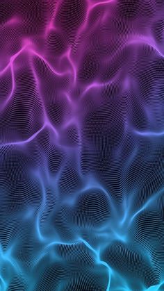 an abstract background consisting of wavy lines and curves in blue, pink, purple and black