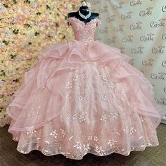 Coral Princess Quinceanera Dresses Princess 3D Flowers Ball Gown Birthday Gown Tulle Lace-Up Sweet 16 Dresses vestidos de 15 Celebrities Birthday, Princess Quinceanera Dresses, Quinceanera Themes Dresses, Quinceanera Pink, Pink Quince, Quinceanera Dresses Pink, Quincenera Dresses, Pretty Quinceanera Dresses, Crystal Dress
