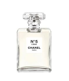 a bottle of chanel no 5 eau de toilette on a white background