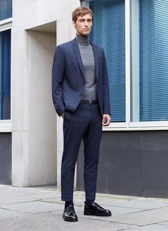 Smart Casual Winter, Formal Winter Outfits, Mens Fashion Suits Casual, Costume Bleu, Zara Men, Mens Fashion Business Casual, Mode Costume, Look Formal, Formal Mens Fashion