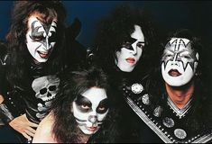 the kiss band is posing for a photo
