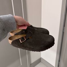 Never Worn, Received As A Gift. Brown Birkenstocks Clogs, Dark Brown Birkenstocks, Birkenstock Mocha Clogs Outfit, Boston Berkinstock, Mocha Boston Birkenstock Outfit, Mocha Birkenstock Boston Outfit, Birkenstocks Clogs, Brown Birkenstocks, Mocha Birkenstock